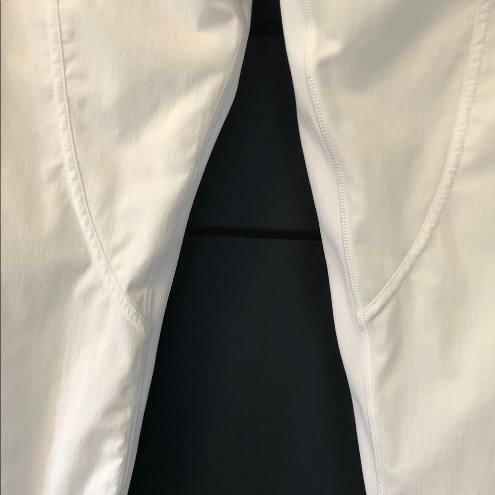 Lululemon Dance Studio White Lined Mid-rise Cropped Pants Size 6, excellent - Picture 8 of 12